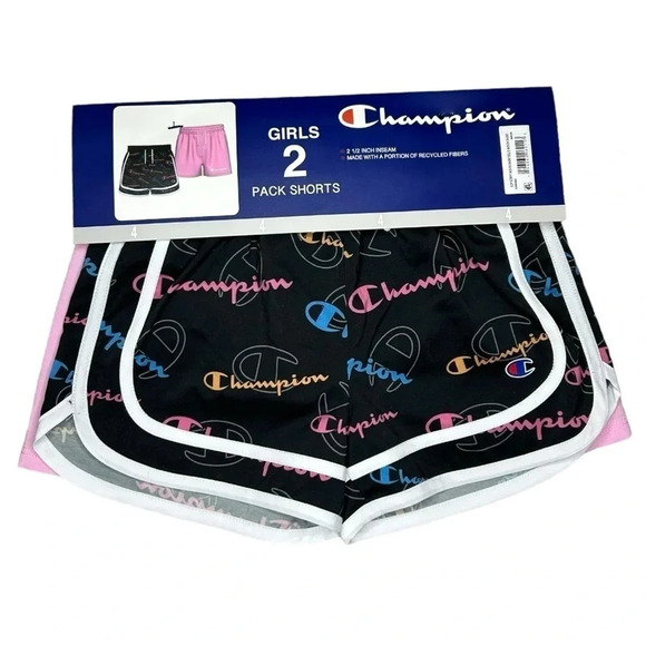 Champion Other - Champion Girls 2 Pack of Shorts Sizes 4, 5/6 & 14/16